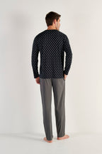 Duane Long Sleepwear | Black Print 403211-I004