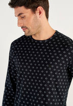 Duane Long Sleepwear | Black Print 403211-I004
