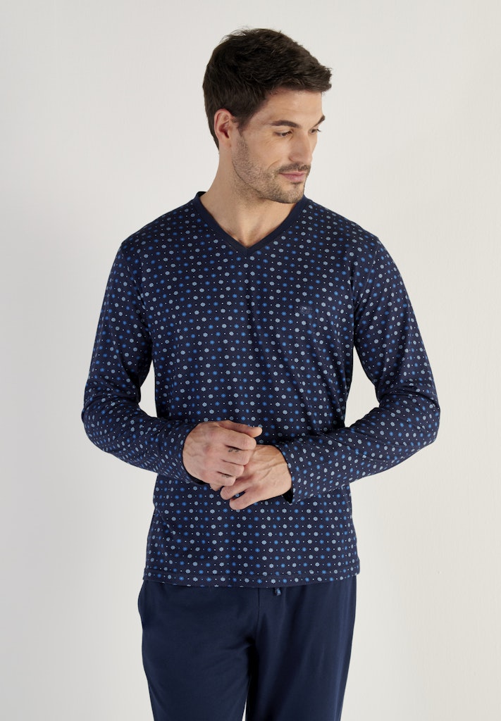 Bo Long Sleepwear | Navy Print 403213-I0RA