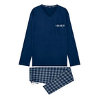 Sid Long Sleepwear | Navy Check 403217-C0RA