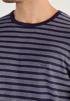 Freedom Long Sleepwear | Black/White Stripes 403218-R04W