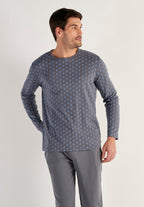 Paisley Long Sleepwear | Grey Print 403219-I0ZU