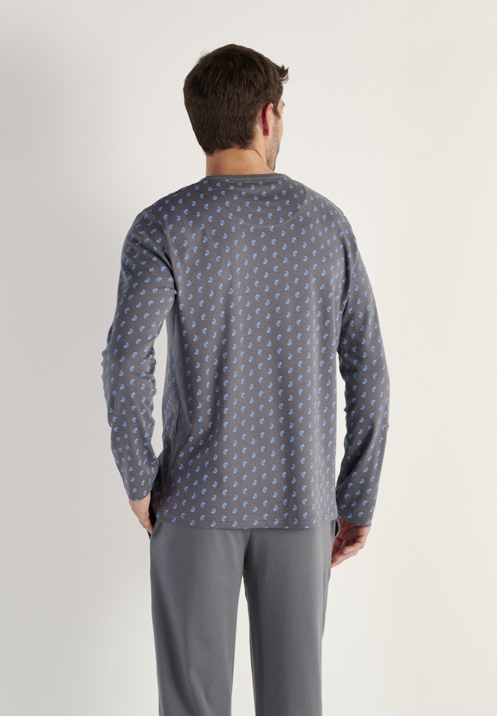 Paisley Long Sleepwear | Grey Print 403219-I0ZU