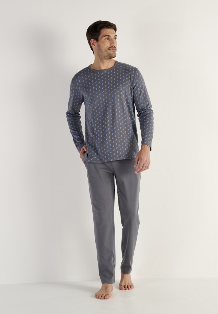 Paisley Long Sleepwear | Grey Print 403219-I0ZU
