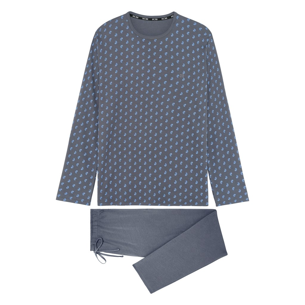 Paisley Long Sleepwear | Grey Print 403219-I0ZU