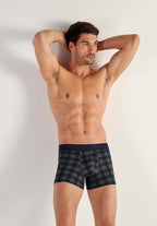 Sid Boxer Briefs | Navy Check 403221-C0RA