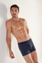 Bo Comfort Boxer Briefs | Navy Print 403231-I0RA