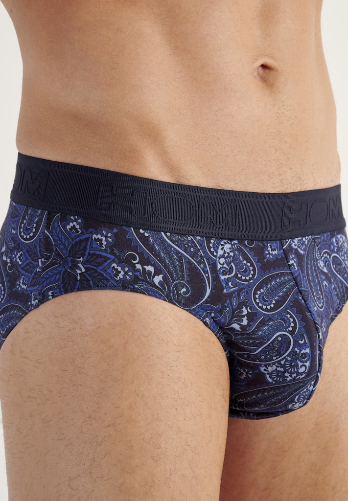 Bohemian Mini Briefs | Navy Print 403236-P0RA
