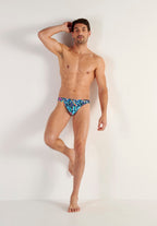 Funky Styles G-String | Navy Blue Print 403245-P0NB