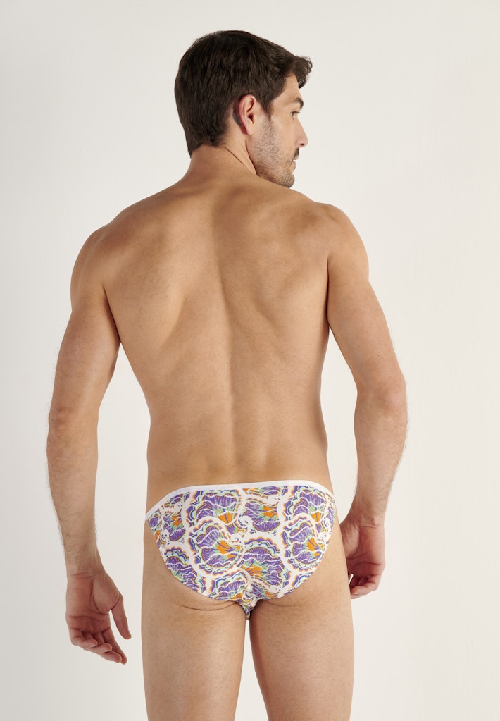Funky Styles Tanga Briefs | White Print 403246-P003