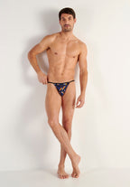 Funky Styles Tanga Briefs | Black Prin 403246-P004