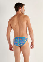 Funky Styles Tanga Briefs | Blue Print 403246-P0BI