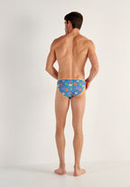 Funky Styles Tanga Briefs | Blue Print 403246-P0BI