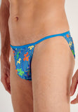 Funky Styles Tanga Briefs | Blue Print 403246-P0BI