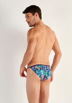 Funky Styles Tanga Briefs | Navy Blue Print 403246-P0NB
