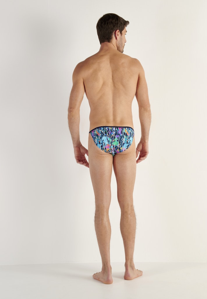 Funky Styles Tanga Briefs | Navy Blue Print 403246-P0NB