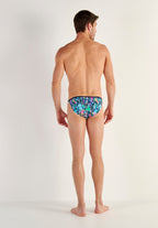 Funky Styles Tanga Briefs | Navy Blue Print 403246-P0NB