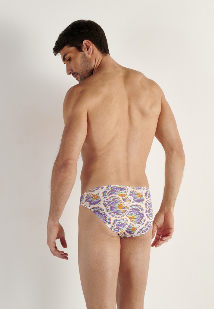 Funky Styles Comfort Micro Briefs | White Print 403247-P003