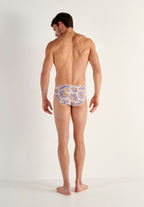 Funky Styles Comfort Micro Briefs | White Print 403247-P003