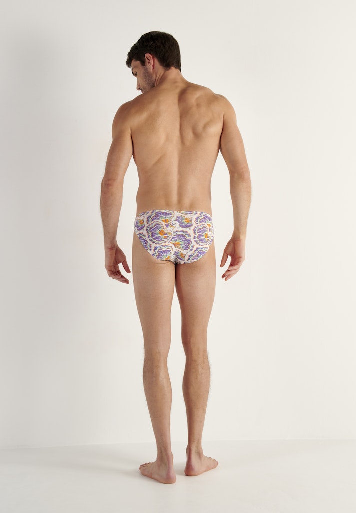 Funky Styles Comfort Micro Briefs | White Print 403247-P003