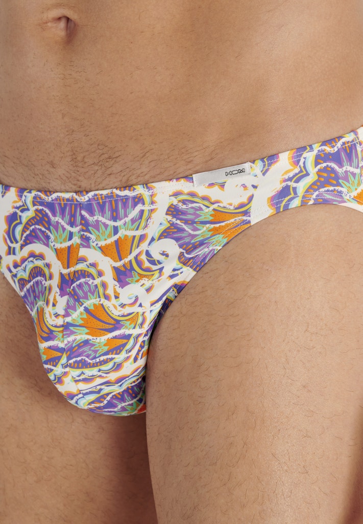 Funky Styles Comfort Micro Briefs | White Print 403247-P003