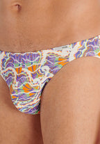Funky Styles Comfort Micro Briefs | White Print 403247-P003