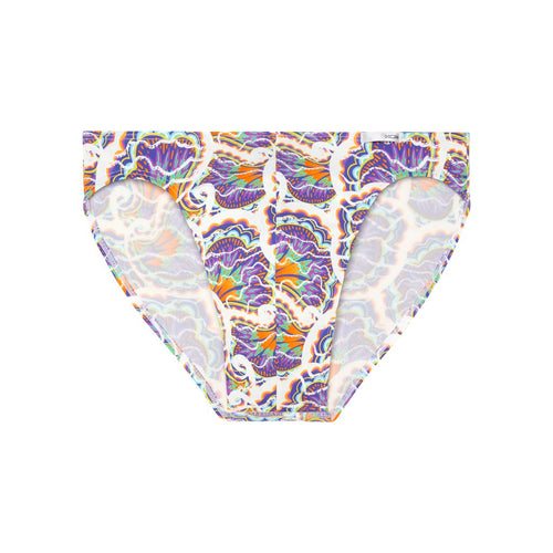 Funky Styles Comfort Micro Briefs | White Print 403247-P003