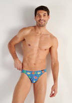 Funky Styles Comfort Micro Briefs | Blue Print 403247-P0BI