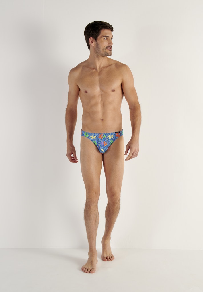 Funky Styles Comfort Micro Briefs | Blue Print 403247-P0BI