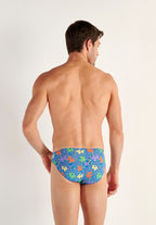 Funky Styles Comfort Micro Briefs | Blue Print 403247-P0BI