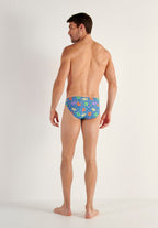 Funky Styles Comfort Micro Briefs | Blue Print 403247-P0BI