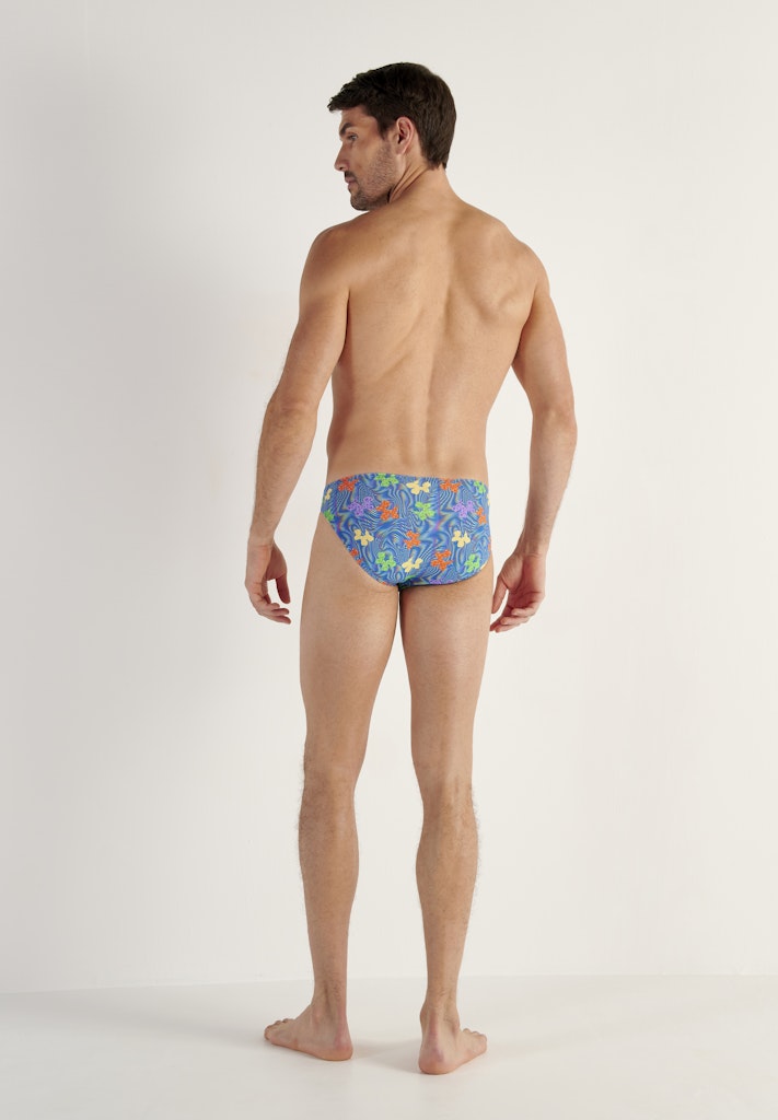 Funky Styles Comfort Micro Briefs | Blue Print 403247-P0BI