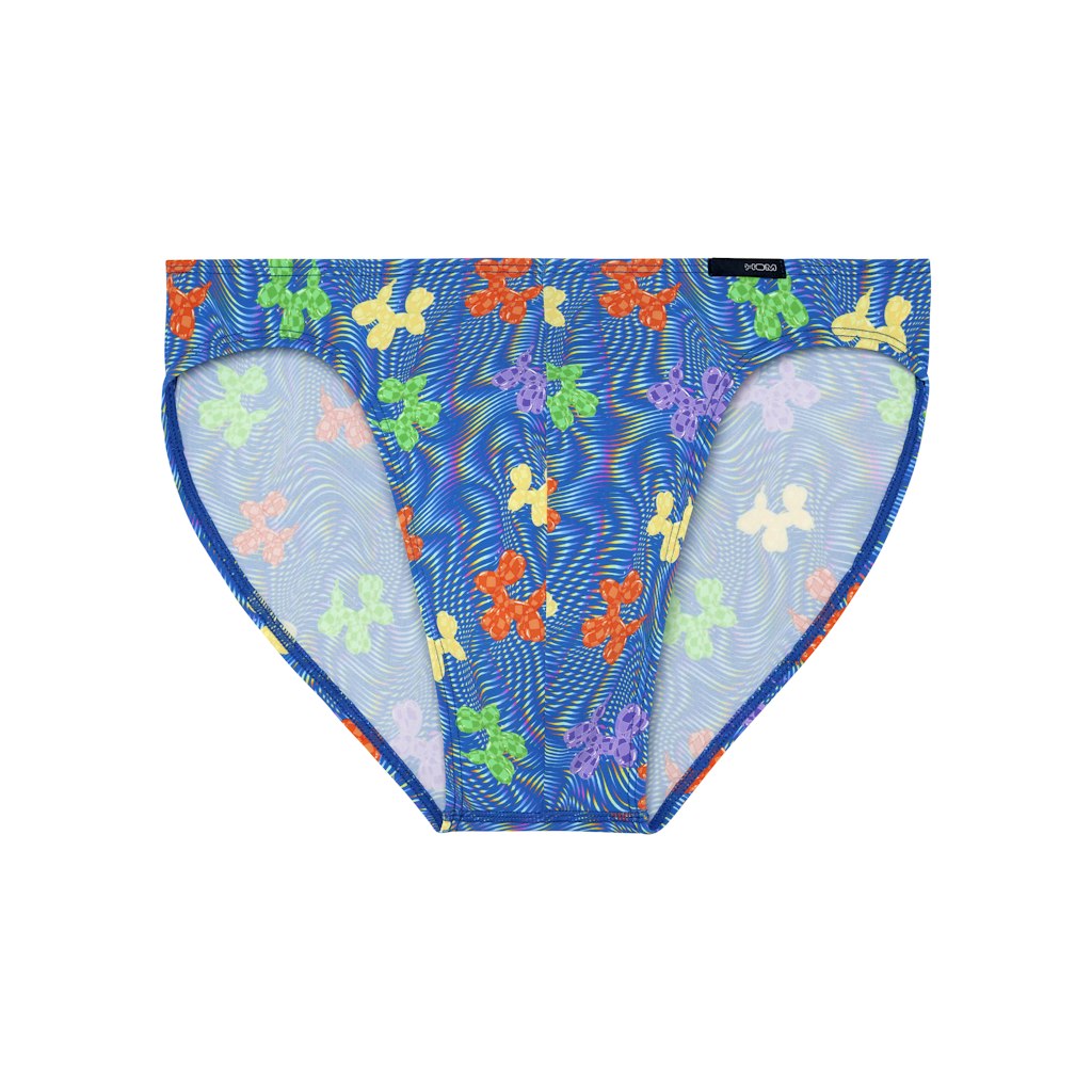 Funky Styles Comfort Micro Briefs | Blue Print 403247-P0BI