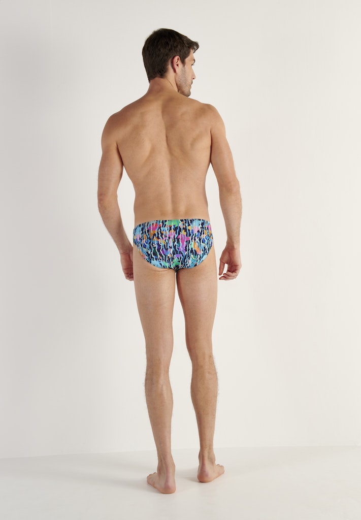 Funky Styles Comfort Micro Briefs | Navy Blue Print 403247-P0NB