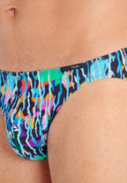 Funky Styles Comfort Micro Briefs | Navy Blue Print 403247-P0NB