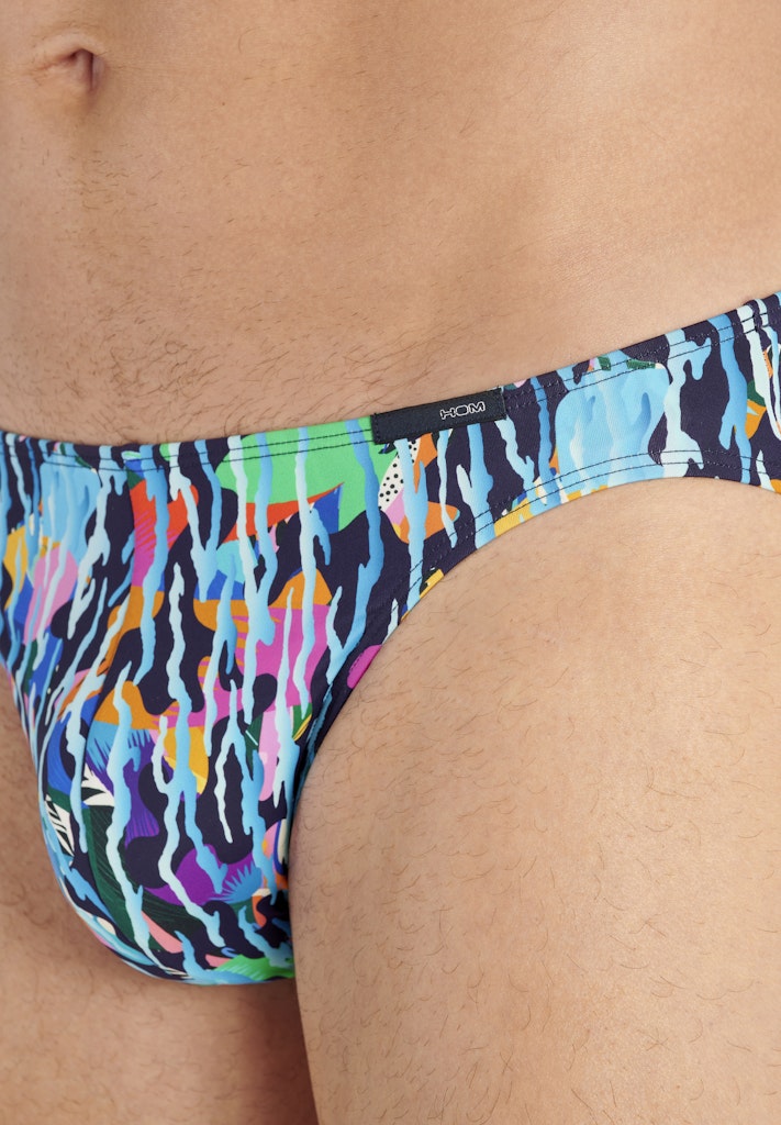 Funky Styles Comfort Micro Briefs | Navy Blue Print 403247-P0NB