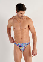 Funky Styles Comfort Micro Briefs | Blue Print 403247-P0RA