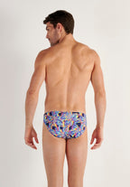 Funky Styles Comfort Micro Briefs | Blue Print 403247-P0RA