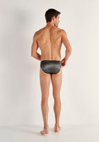 Monsieur Comfort Micro Briefs | Black/White Stripes 403250-R04W