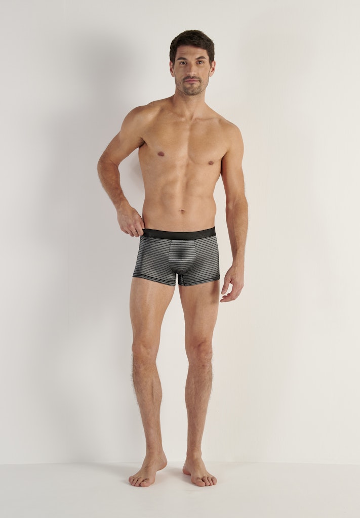 Monsieur Boxer Briefs | Black/White Stripes 403251-R04W