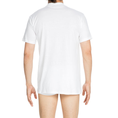 405508 Harro New Tee-Shirt Crew Neck - M015 White - Light