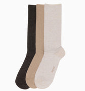 405640 Triple Pack Coton One Size Socks Three Pack - V001 Multiple Colours 1