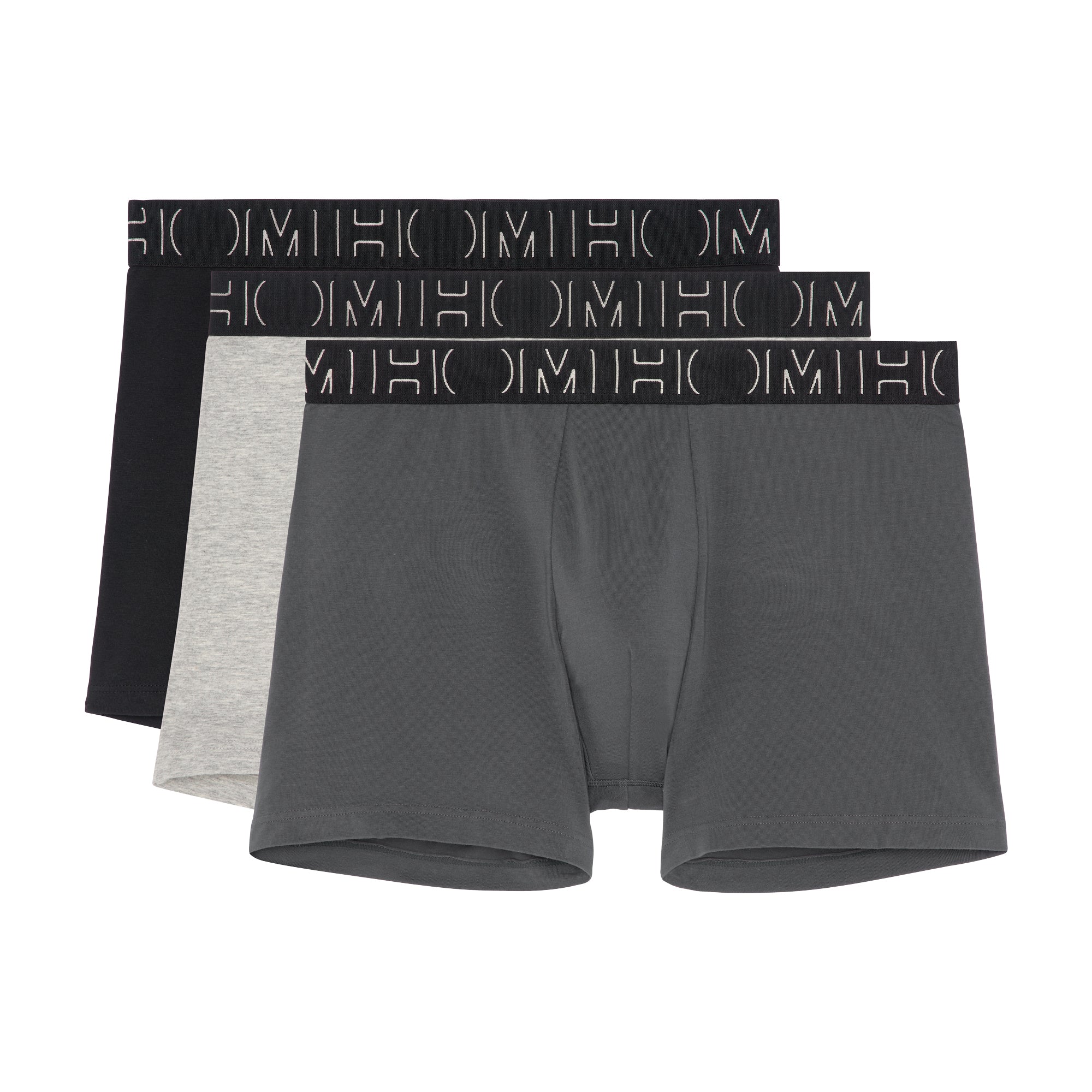 405769 Patrick #2 Long Boxer Briefs 3p - T017 Black/Grey/Grey