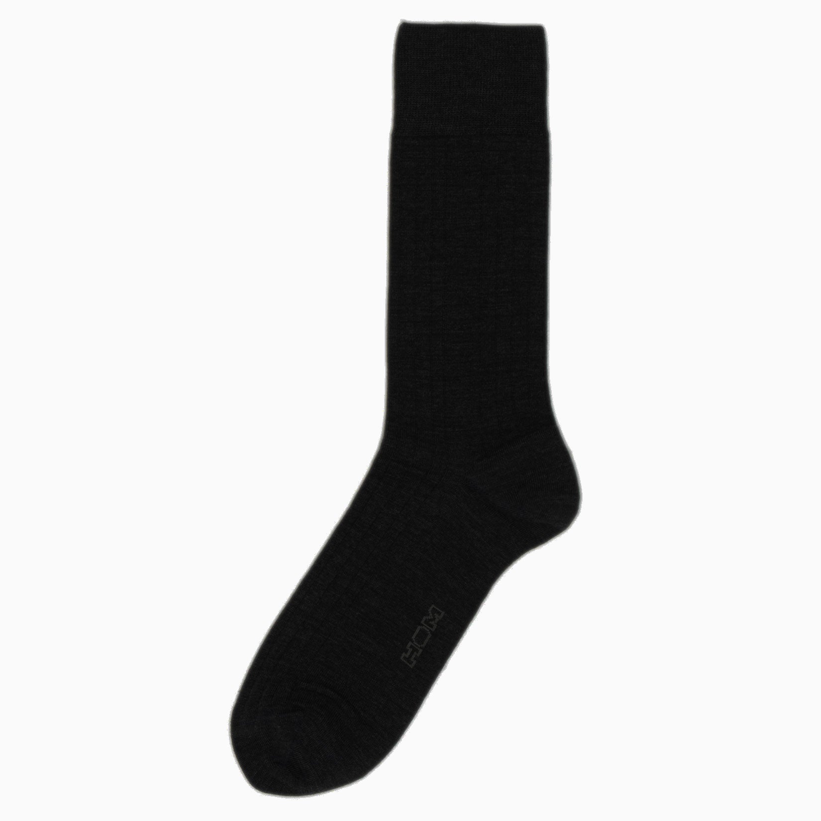 407548 Laine Coton One Size Socks - M014 Black Combination