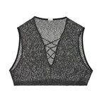 Night Universe Crop Top | Silver Grey 463056-00RP