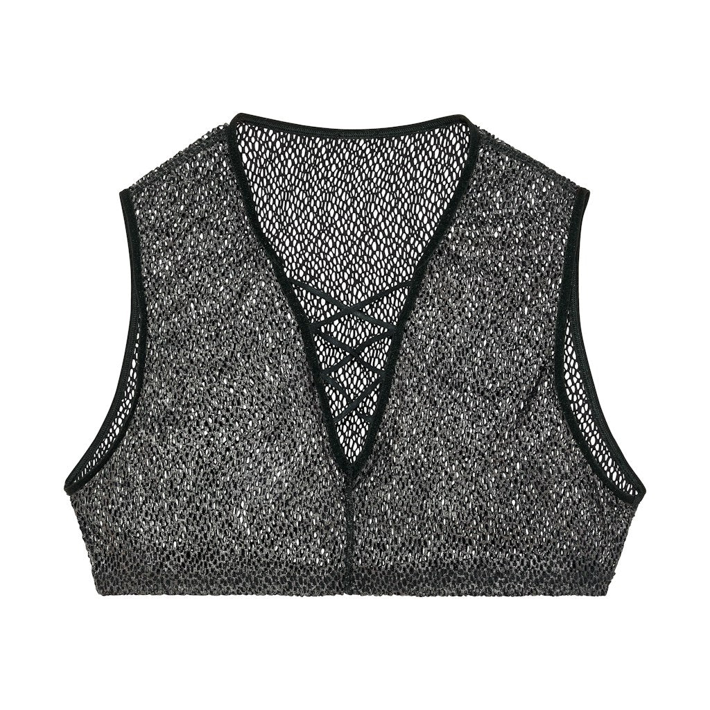 Night Universe Crop Top | Silver Grey 463056-00RP