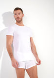 Supreme Cotton Tee-Shirt Crew Neck | White 401330-0003