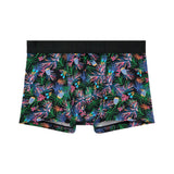 Tropical patterned underwear on a white background