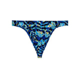 Funky Styles Thong | Navy Blue Print 403013-P0NB