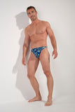 Funky Styles Thong | Navy Blue Print 403013-P0NB